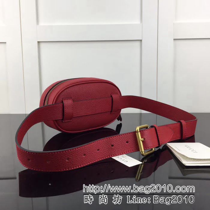 GUCCI古馳頂級原單 新款專櫃品質 實物實拍 476434印花大紅腰包 HY1105